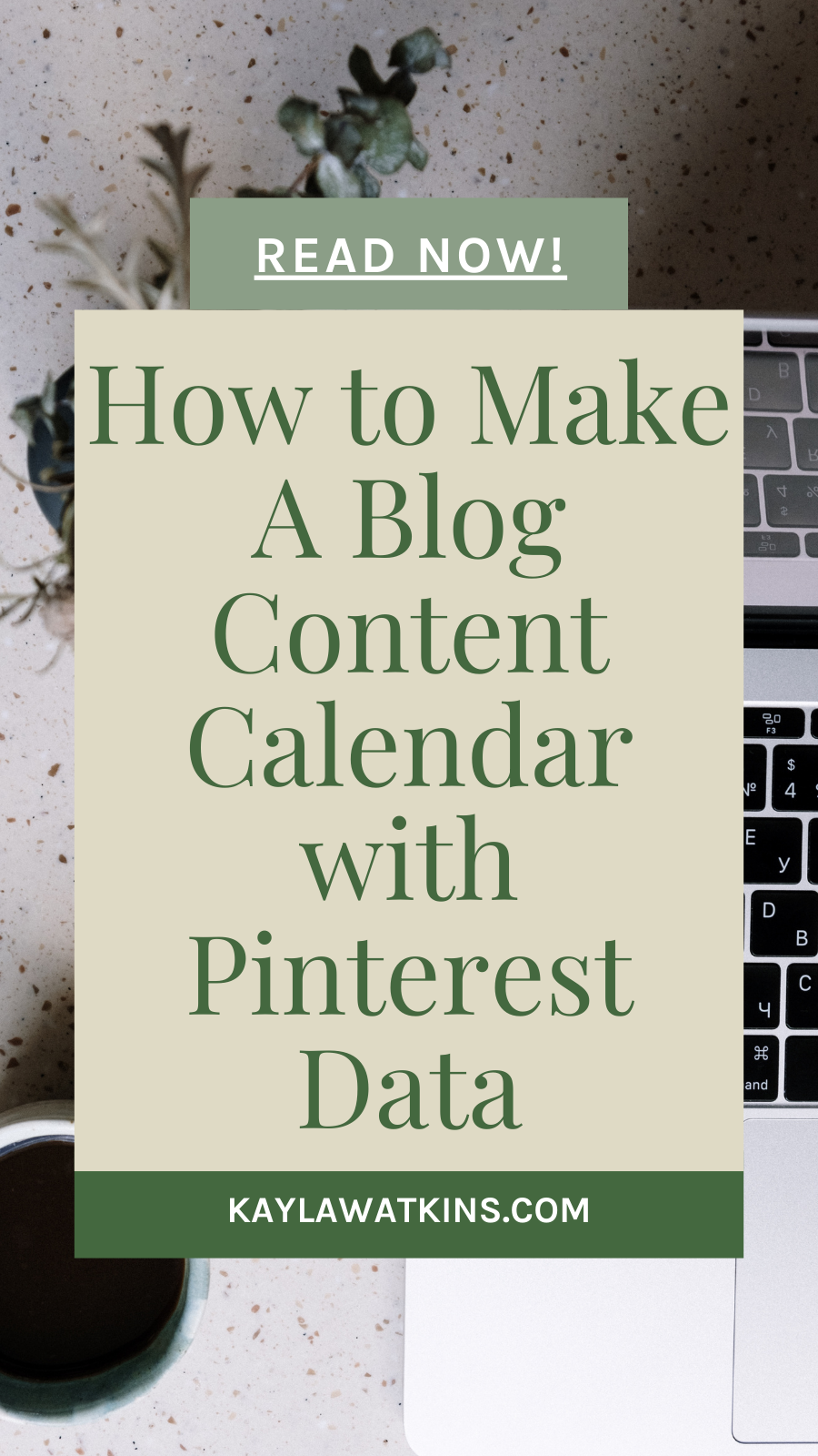how to make a blog content calendar using pinterest