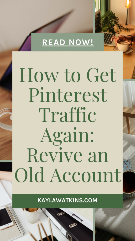 how to revive an old pinterest account